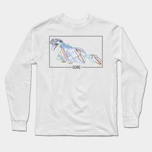 Gore Mountain Trail Rating Map Long Sleeve T-Shirt